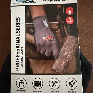 🌵3/$15 GRX professional dotted breathable Nitrile work gloves (see description)